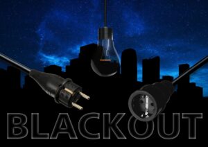 Ein Bild welches einen Stromausfall / Blackout darstellen soll