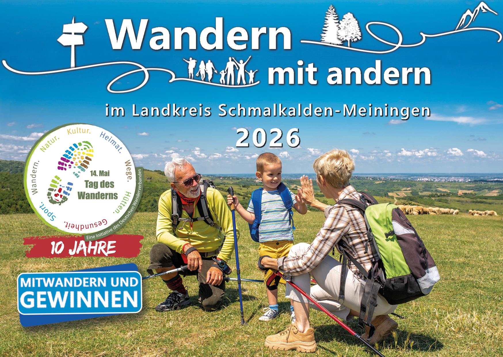 Raus aus dem Alltag, rein ins Abenteuer: „Wandern mit andern“ startet zum Tag des Wanderns am 14. Mai