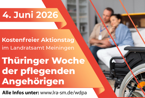 Pflegende Angehörige im Fokus: Aktionstag des Landkreises am 4. Juni in Meiningen