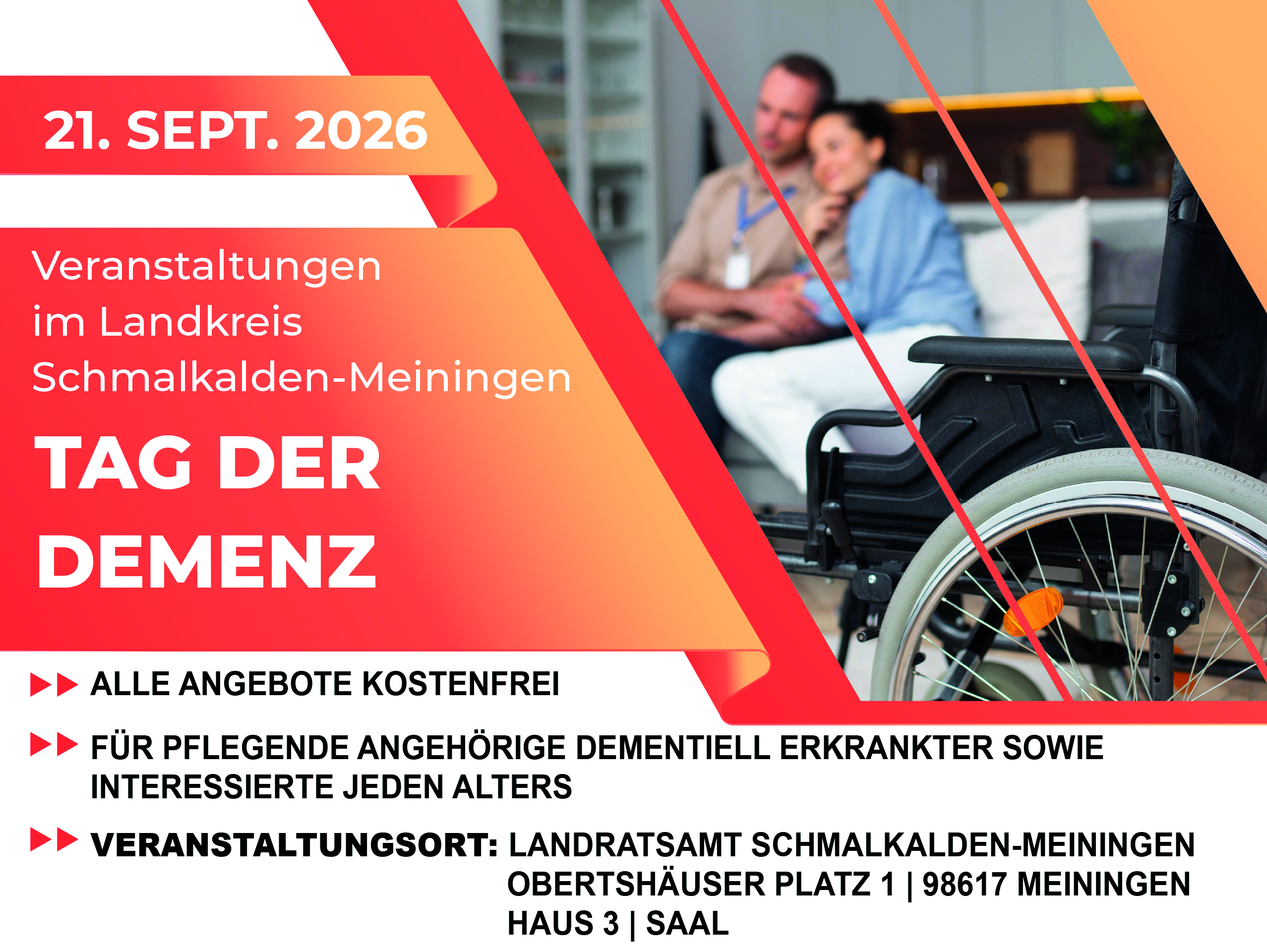 Demenz verstehen – Landratsamt lädt ein zum „Tag der Demenz“ am 21. September 2026